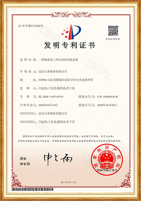 Invention Patent Certificate