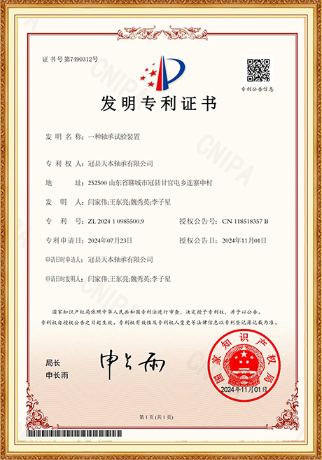 Invention Patent Certificate